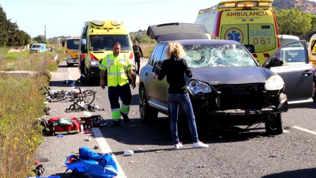 Da positivo en el primer test de drogas la conductora que arrolló a 15 ciclistas en Mallorca