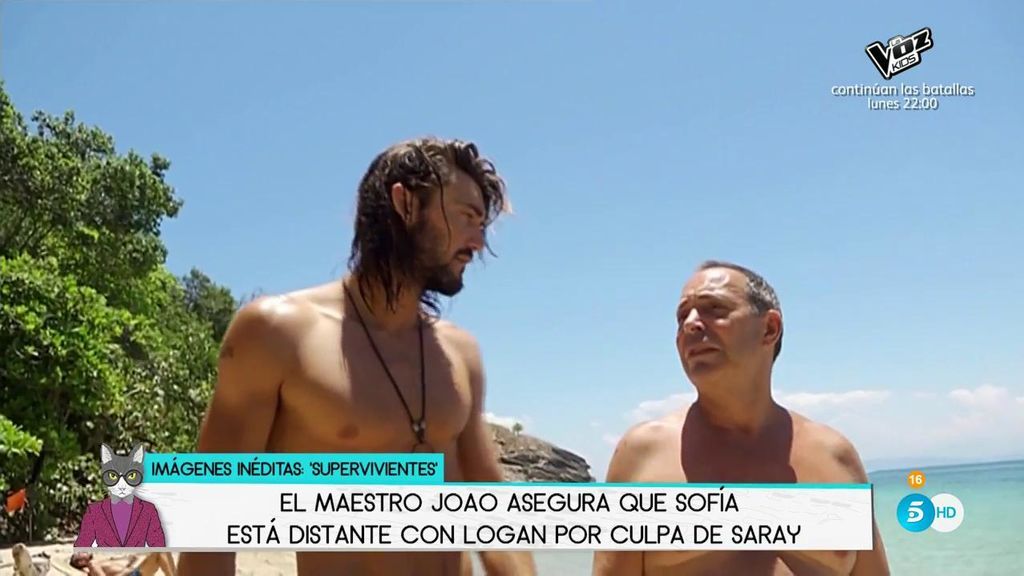 ¡Imágenes inéditas de ‘Supervivientes’! El Maestro Joao asegura que Sofía está distante con Logan por culpa de Saray
