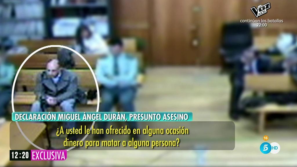 Miguel Ángel Durán declara tras haberse fugado por el asesinato del abogado Alfonso Díaz Moñux