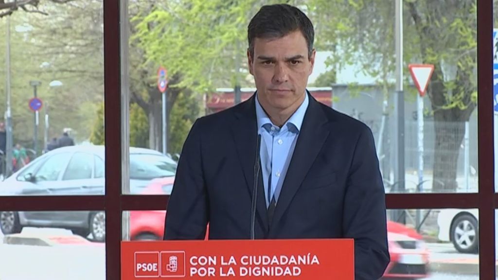 Sánchez: "Mantenemos la moción de censura y se sustanciará si Ciudadanos quiere regeneración"