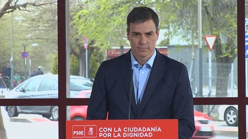 Sánchez: "Mantenemos la moción de censura y se sustanciará si Ciudadanos quiere regeneración"