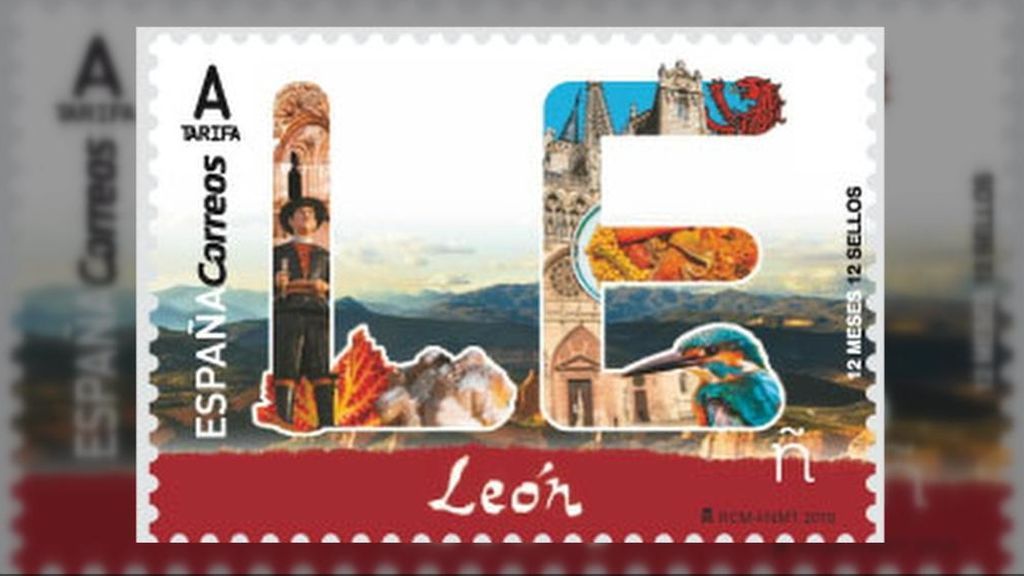 Correos cuela la catedral de Burgos en un sello de León