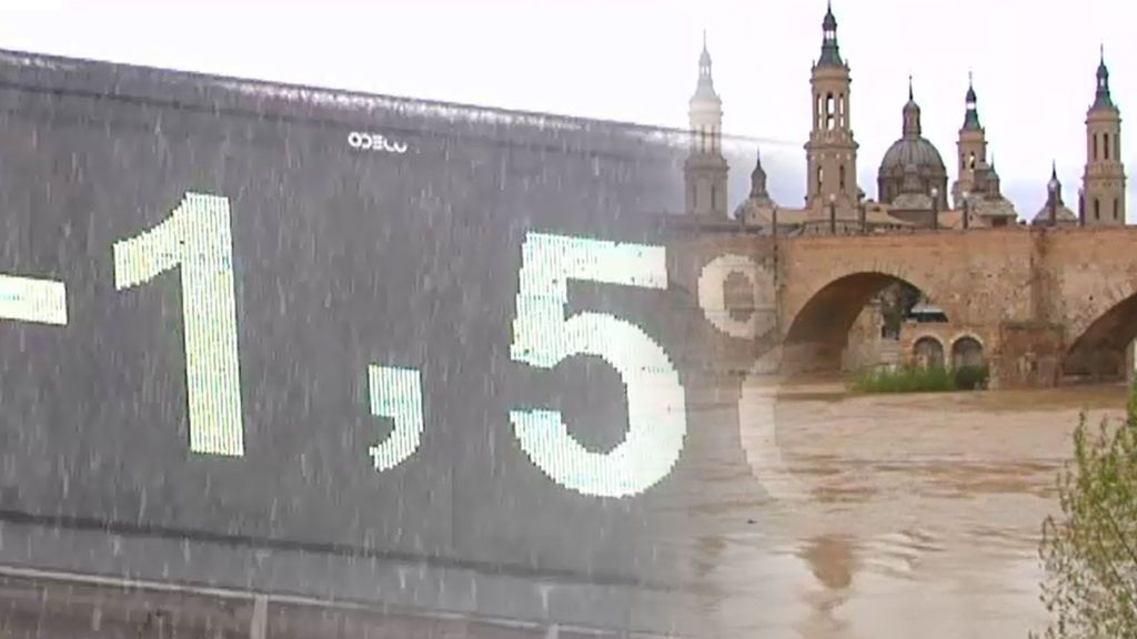 Consecuencias del 'primaverno': el Ebro a punto de desbordarse por este tiempo tan invernal