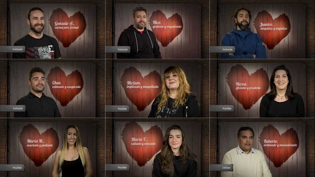 Los ayudantes de Cupido que están detrás de las cámaras