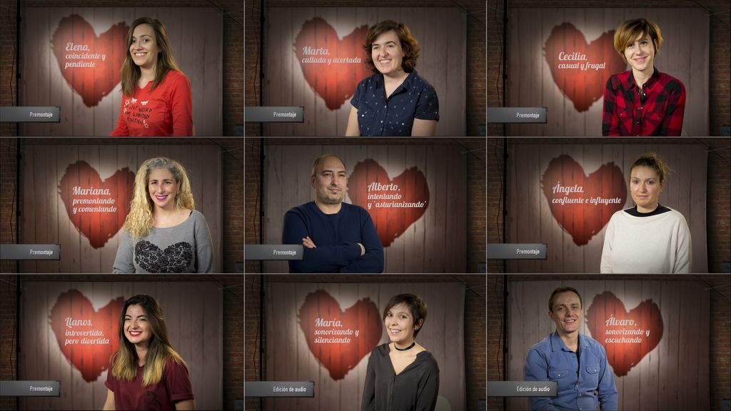 Los ayudantes de Cupido que están detrás de las cámaras