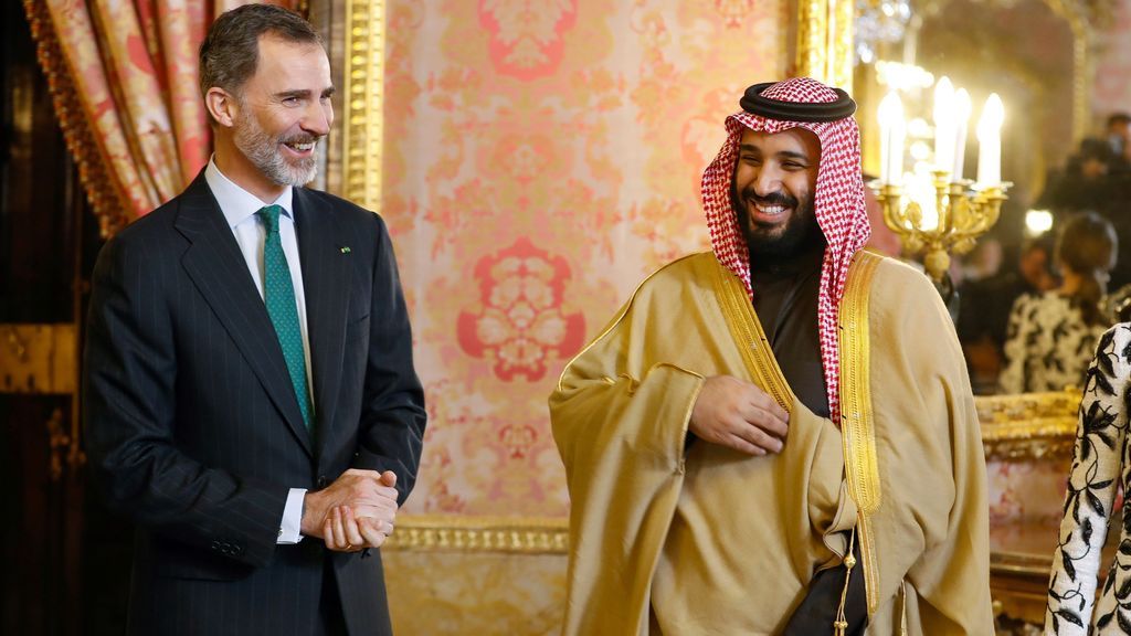 Felipe VI recibe en Zarzuela al príncipe heredero de Arabia Saudí