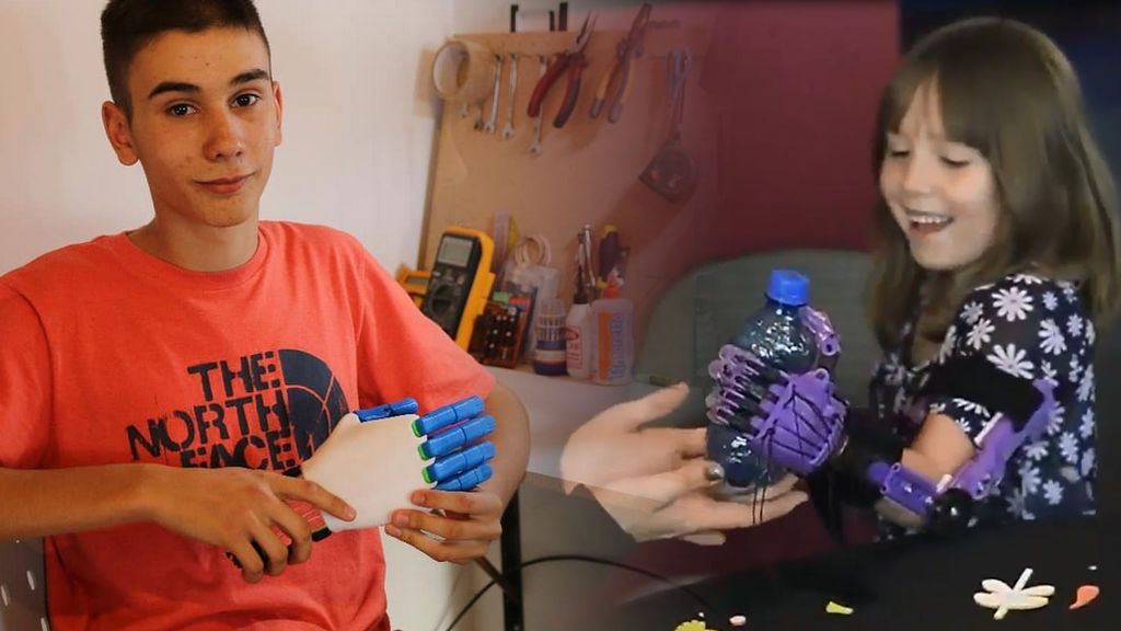 ¡Héroe para los niños en Argentina! Tiene 18 años y fabrica prótesis gratuitas de manos para que puedan practicar deporte