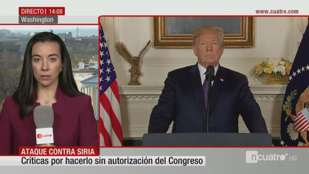 Última hora desde Washington: Trump considera un éxito el ataque contra Siria