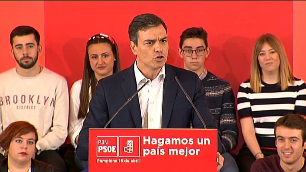 Sánchez advierte a Rivera: "O está en la vía de Gabilondo o con la corrupción del PP"