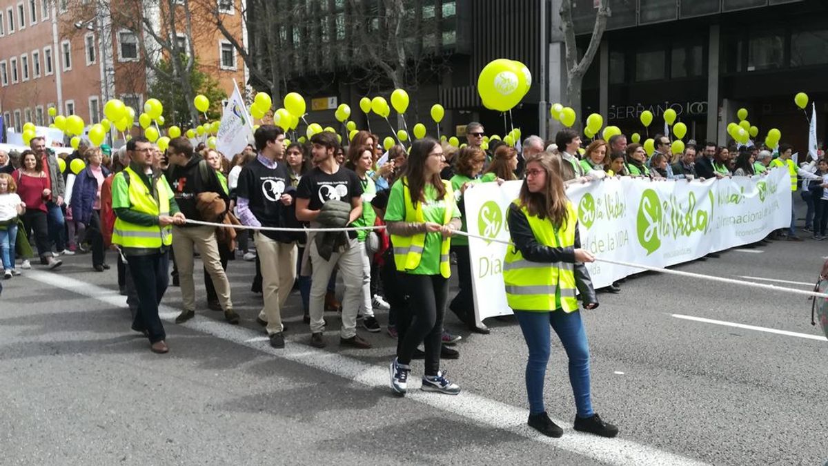 Asociaciones 'provida' se manifiestan en Madrid para "defender la vida"
