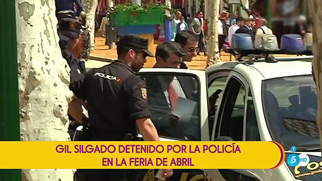 Las imágenes de la detención de Gil Silgado en una caseta de la Feria de Abril de Sevilla