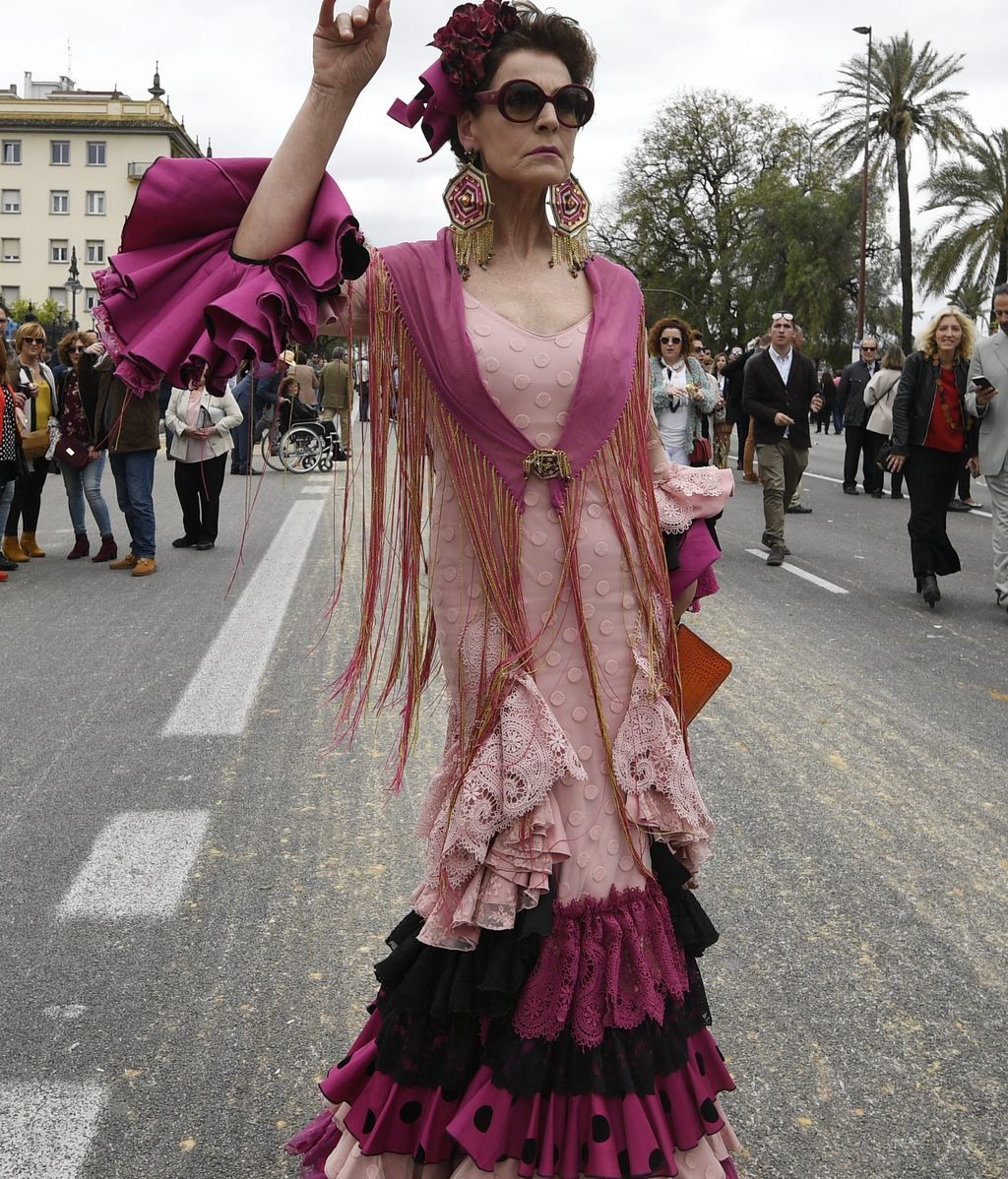 Antonia Dell’Atte también pasó el fin de semana en Sevilla