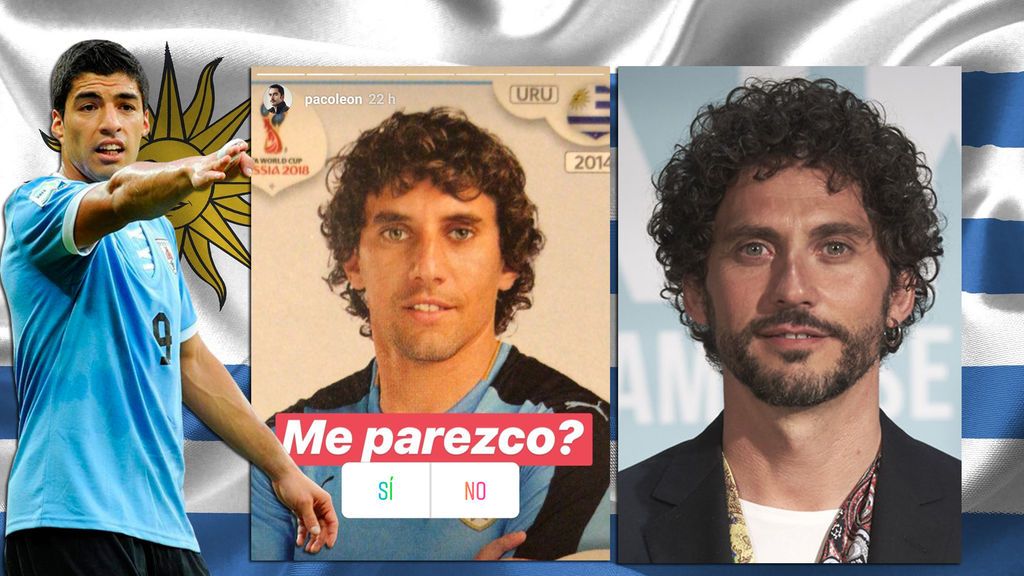 Luis Suárez, Giménez... ¡¡y Paco León!! El actor se sorprende con su parecido físico con el lateral uruguayo, Matías Corujo
