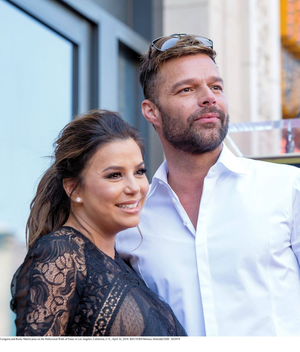 También su gran amigo Ricky Martin estuvo con ella en este importante momento