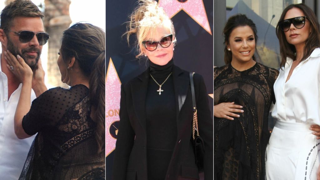 Melanie Griffith, Vicky Beckham, Ricky Martin... Eva Longoria, una premamá con estrella rodeada de amigos