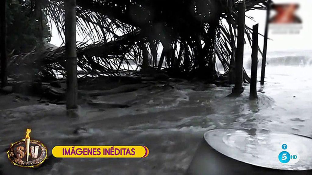 Imágenes inéditas de 'Supervivientes': Así ha quedado la playa tras la tremenda tormenta