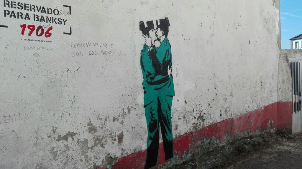 Aparece una supuesta obra de Banksy en Ferrol