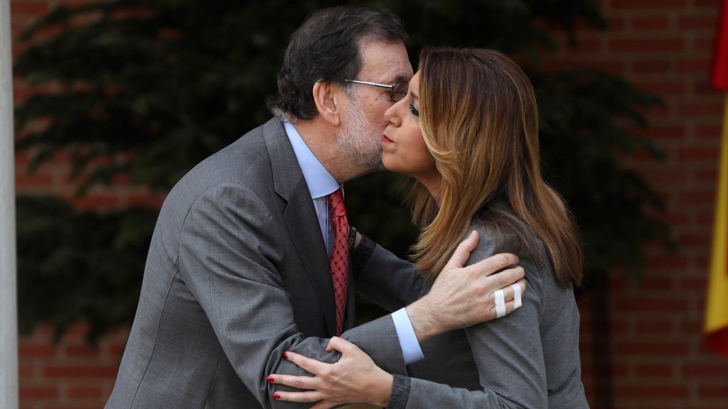 Rajoy recibe a Susana Díaz en La Moncloa para abordar la financiación autonómica