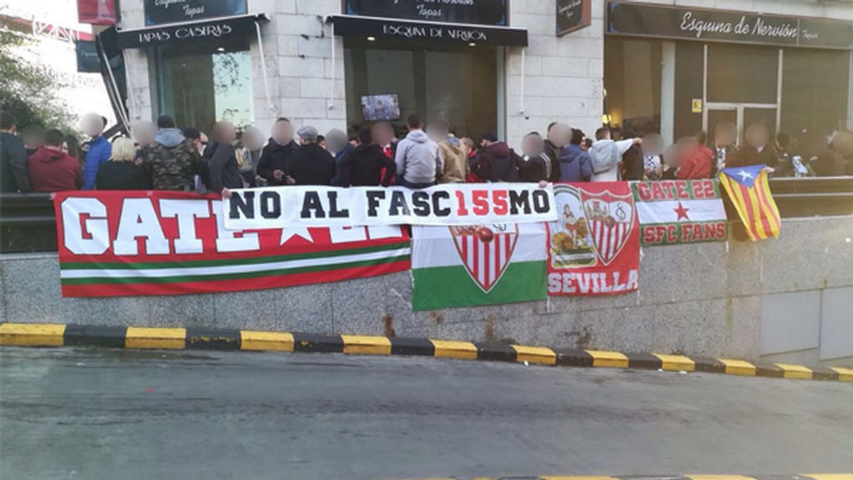 Un grupo minoritario del Sevilla se puede unir a las protestas independentistas catalanas en la final de la Copa del Rey