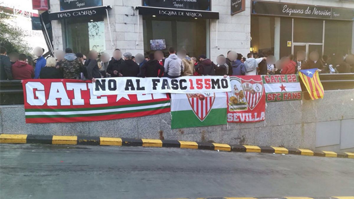 Un grupo minoritario del Sevilla se puede unir a las protestas independentistas catalanas en la final de la Copa del Rey Un grupo minoritario del Sevilla se puede unir a las protestas independentistas catalanas en la final de la Copa del Rey