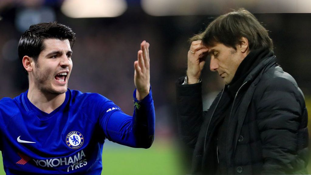 Morata se encara con la afición del Chelsea tras ser sustituido y luego pide perdón en su Instagram
