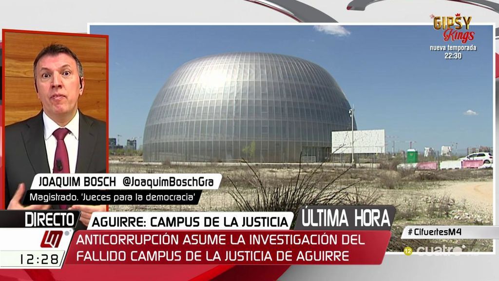 Joaquim Bosch, magistrado, sobre la Ciudad de la Justicia de Aguirre: “Hay irregularidades y responsabilidades que hay que depurar”