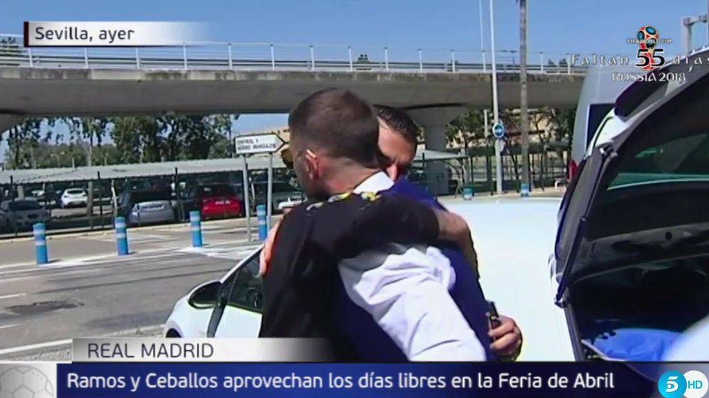 Sergio Ramos aprovecha los días libres para irse a Sevilla y disfrutar de la Feria de Abril y los toros