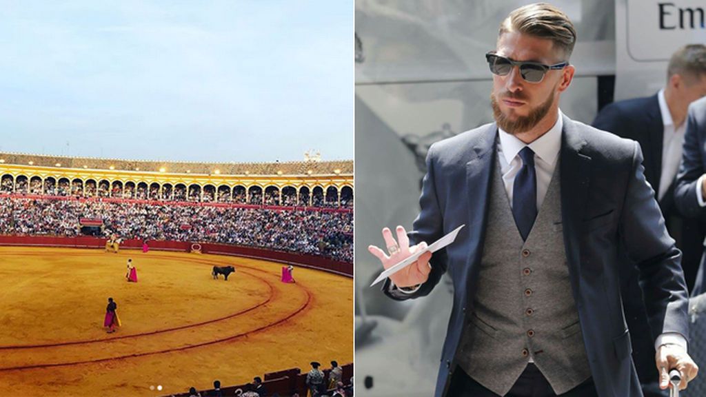 Feria y amigos, toros y un encuentro inesperado: así fue la tarde de fiesta de Sergio Ramos en Sevilla