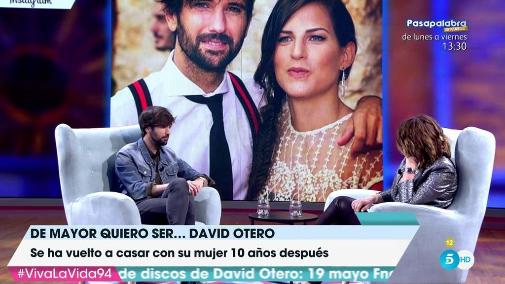 David Otero habla de su esposa: "No tengo reparo en decir que quiero a mi mujer"