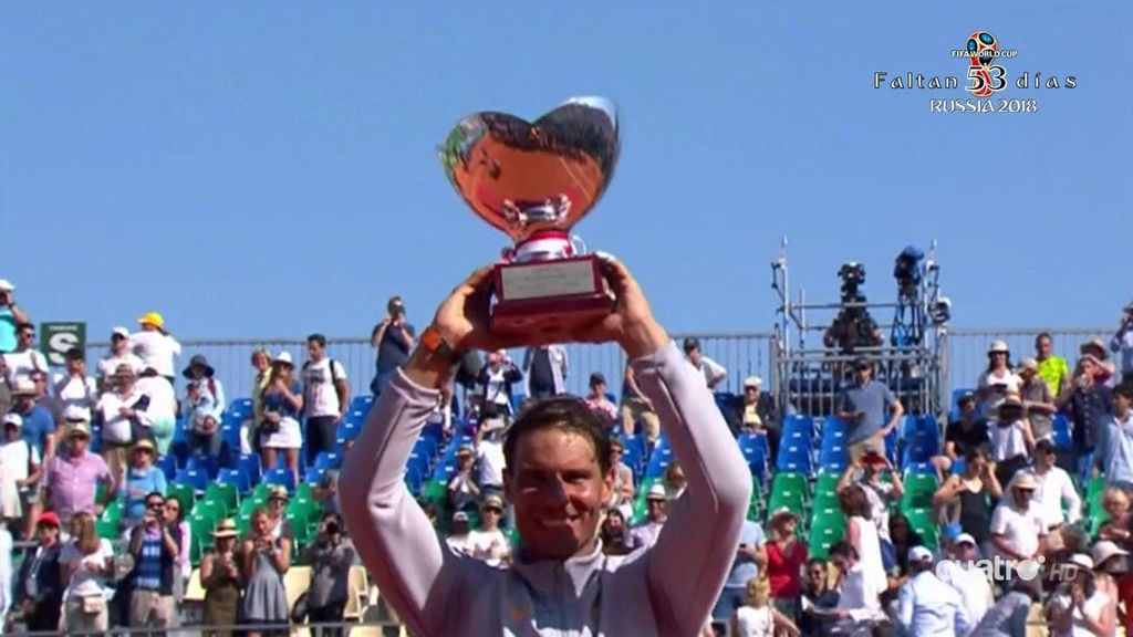 La felicidad de Nadal tras ganar su undécimo título en Montecarlo