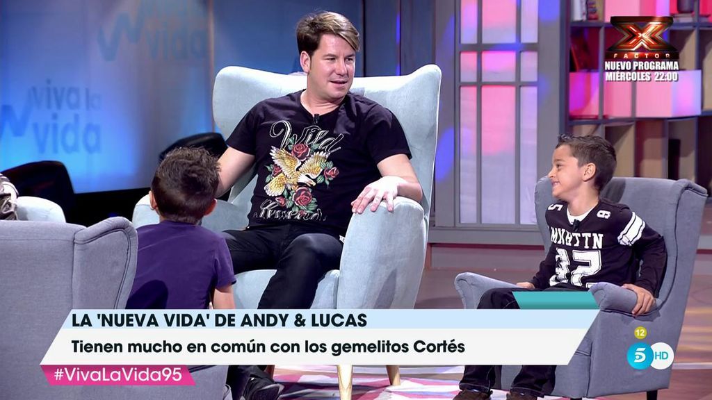 ¡Antonio y Paco Cortés sorprenden a Andy y Lucas en el plató de 'Viva la vida'!