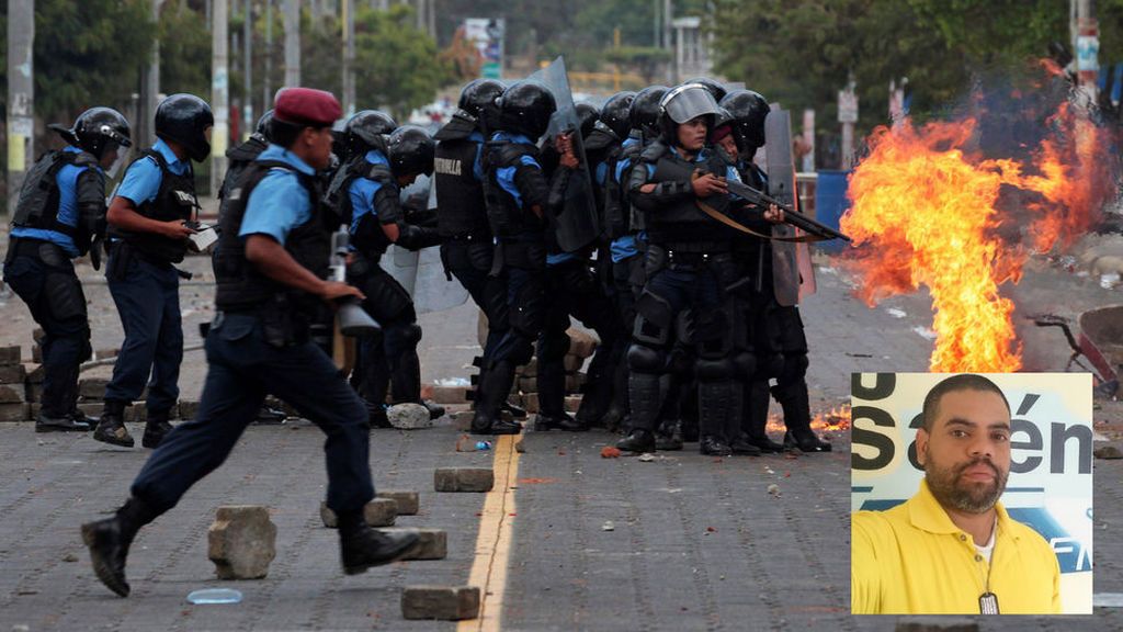Momento en el que un periodista muere cuando retransmitía las protestas en Nicaragua