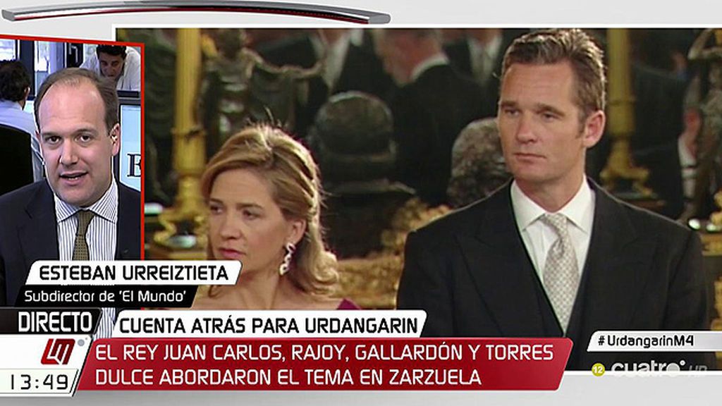 Urreiztieta: "Se acordó hacer todo lo posible por librar a Cristina de Borbón de un trance que luego fue inexorable"