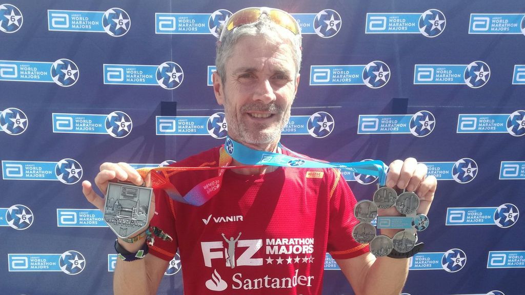 Martín Fiz vence en Londres y se convierte en el primer atleta en ganar los seis maratones