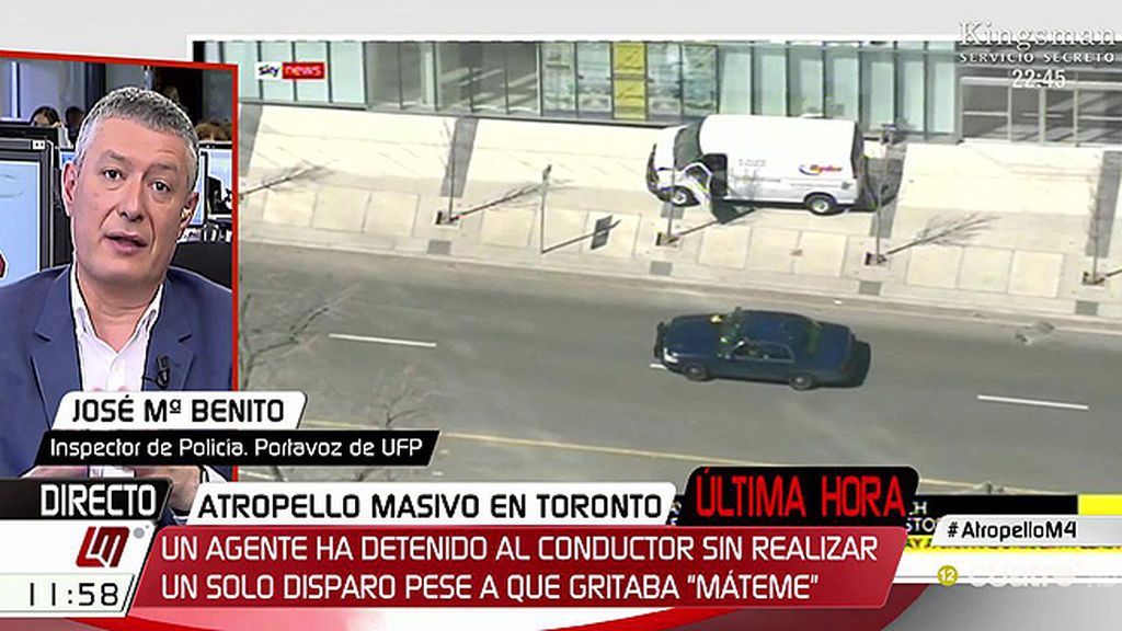 J.M. Benito, del atropello múltiple en Toronto: "Todo apunta a que se trata de un atentado"
