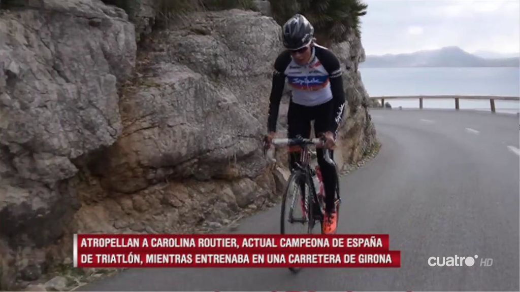 Atropellan a Carolina Routier, actual campeona de España de Triatlón, mientras entrenaba en Girona