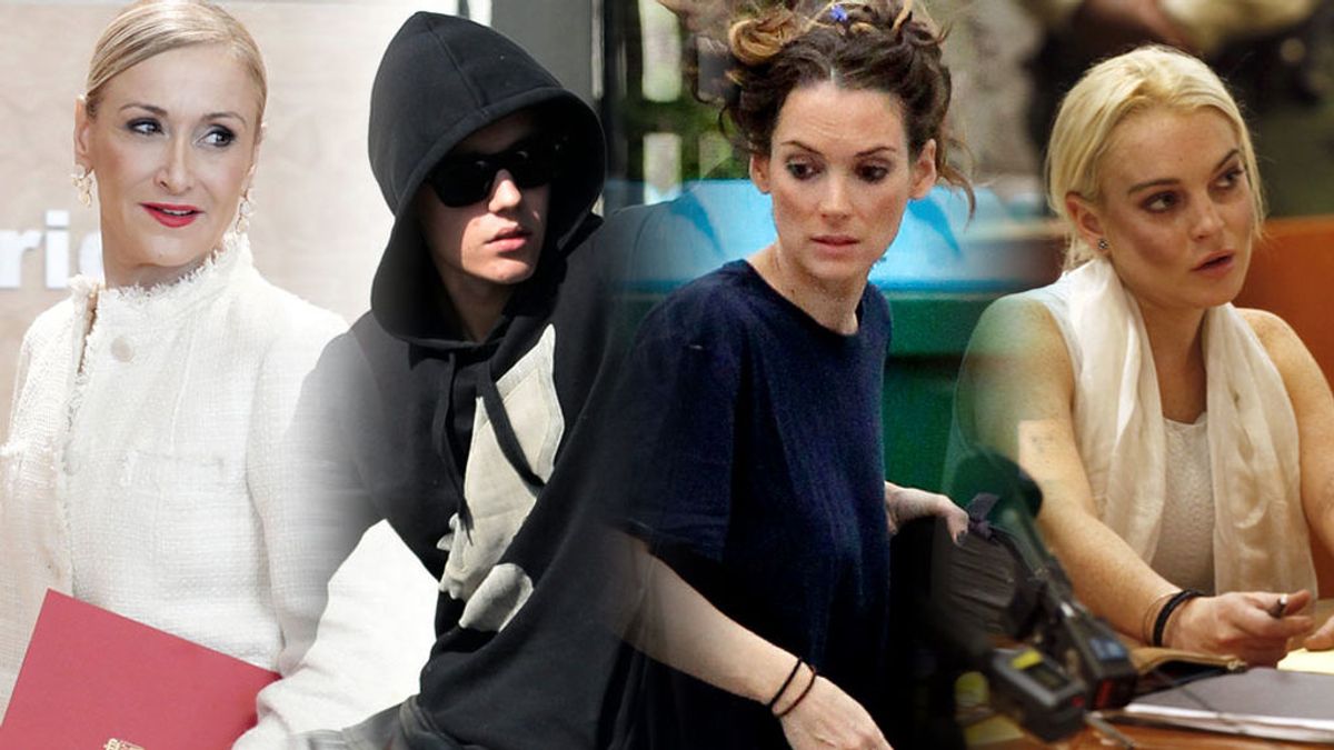 Cifuentes, Winona, Bieber, Lindsay Lohan... Vips y ladrones