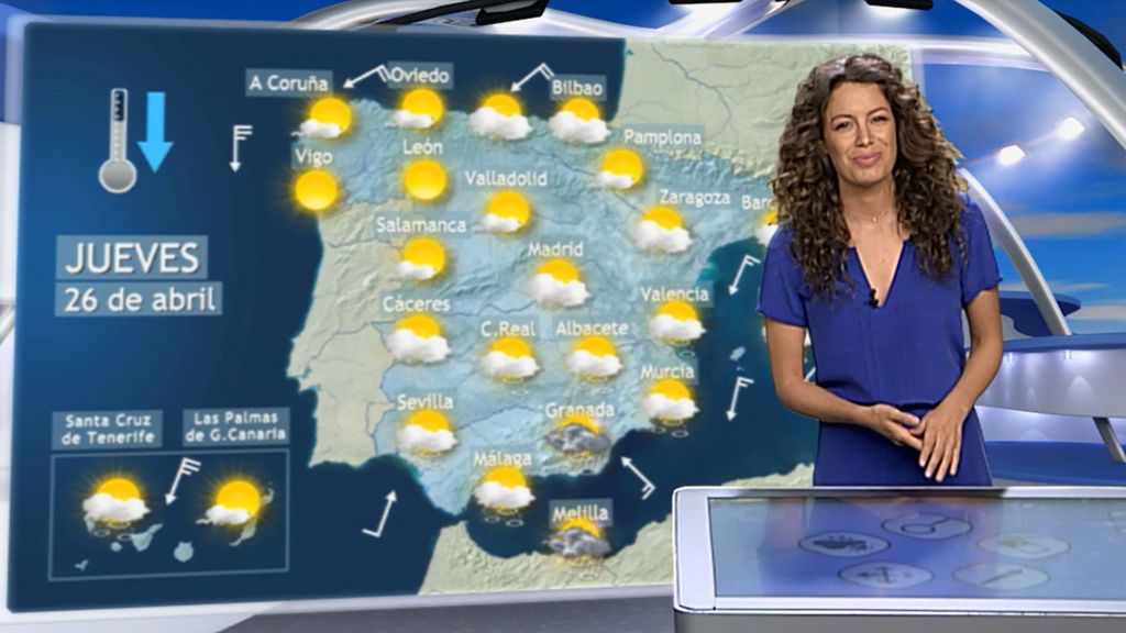 Solo se libra el centro: las temperaturas caen hasta 8ºC  en el norte y el sudeste