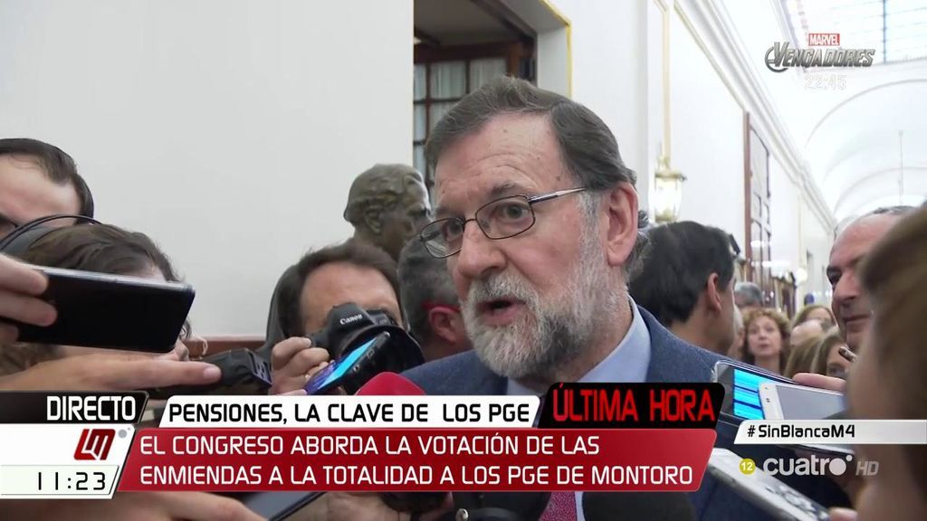 Rajoy, tras el debate sobre los Presupuestos: “Hemos podido subir los sueldos de los funcionarios y atender a las pensiones”