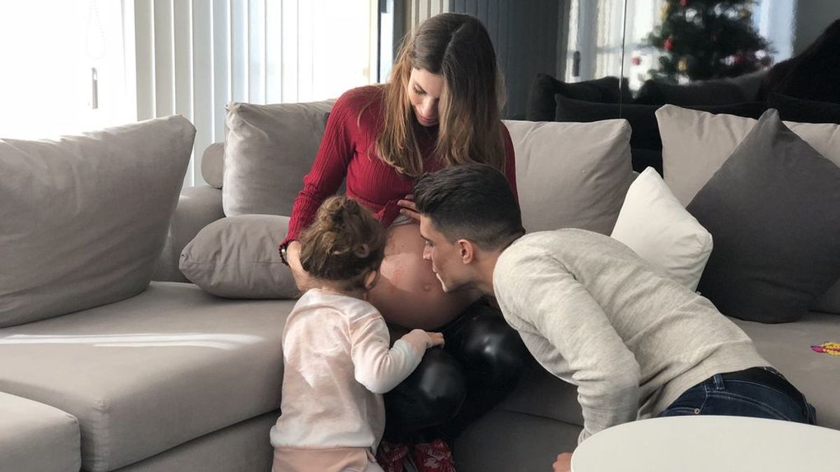 Marc Bartra y Melissa Jiménez dan la bienvenida a su segunda hija