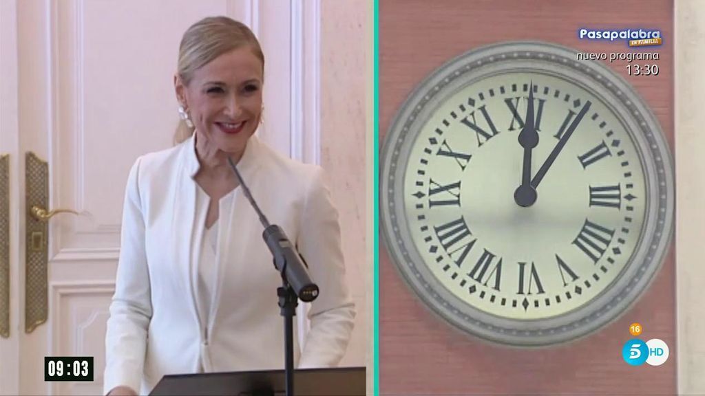 Tic-Tac-Tic-Tac: las últimas horas de Cifuentes seguidas por el reloj de la Puerta del Sol