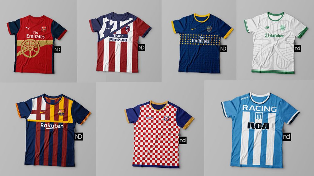 Las camisetas de los equipos basadas en sus escudos son una realidad: descubrimos los rediseños que tú también querrás tener
