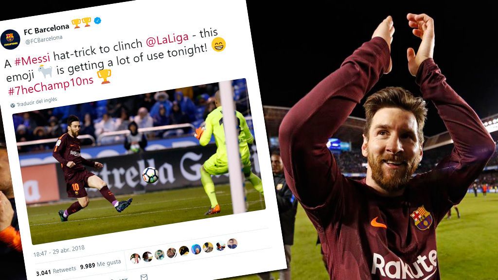 La cabra de la legión culé: te explicamos qué tiene que ver el emoji de la cabra con Messi