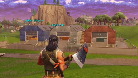 el cambio radical de polvorin polvoriento tras el impacto del meteorito en el mapa de fortnite - mapa de fortnite con nombres