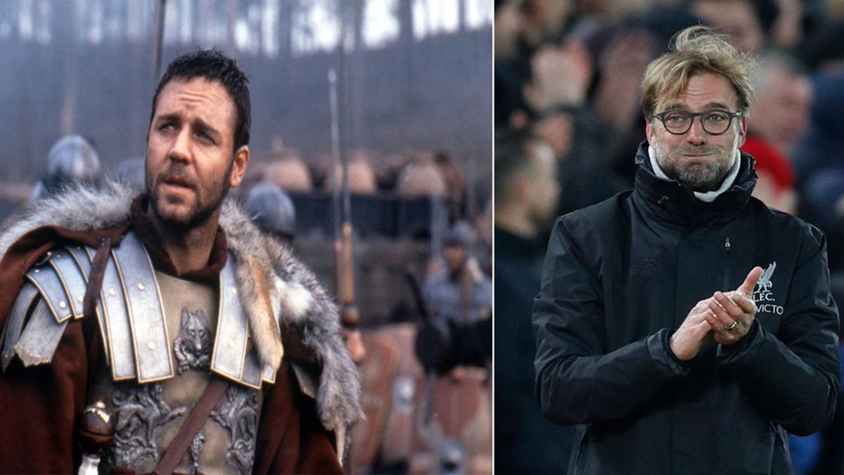 El 'zasca' del actor Russell Crowe a Jurgen Klopp antes del Roma-Liverpool