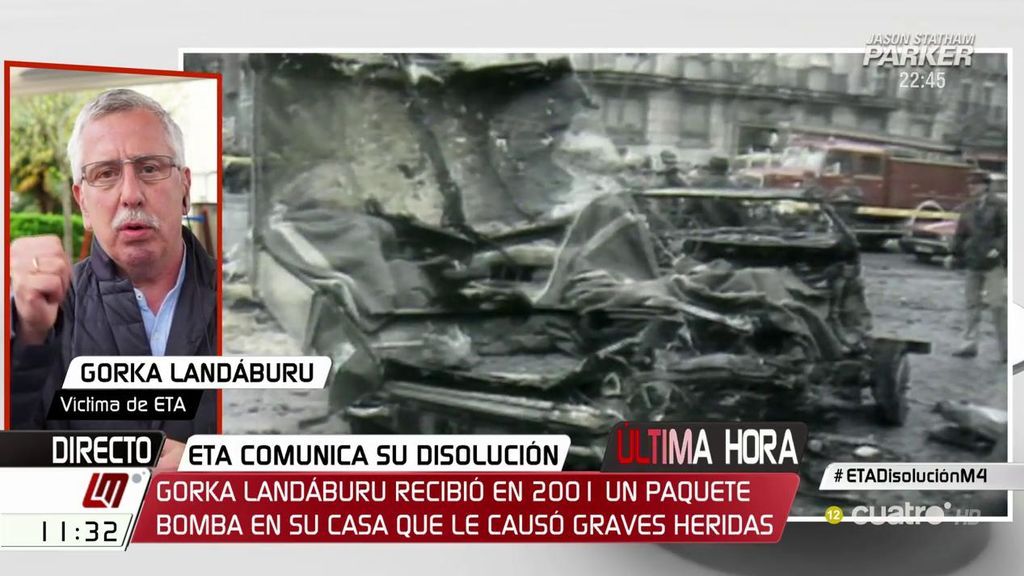 Gorka Landáburu, víctima de ETA: “Trabajemos conjuntamente para sanear las heridas, pero no olvidemos”