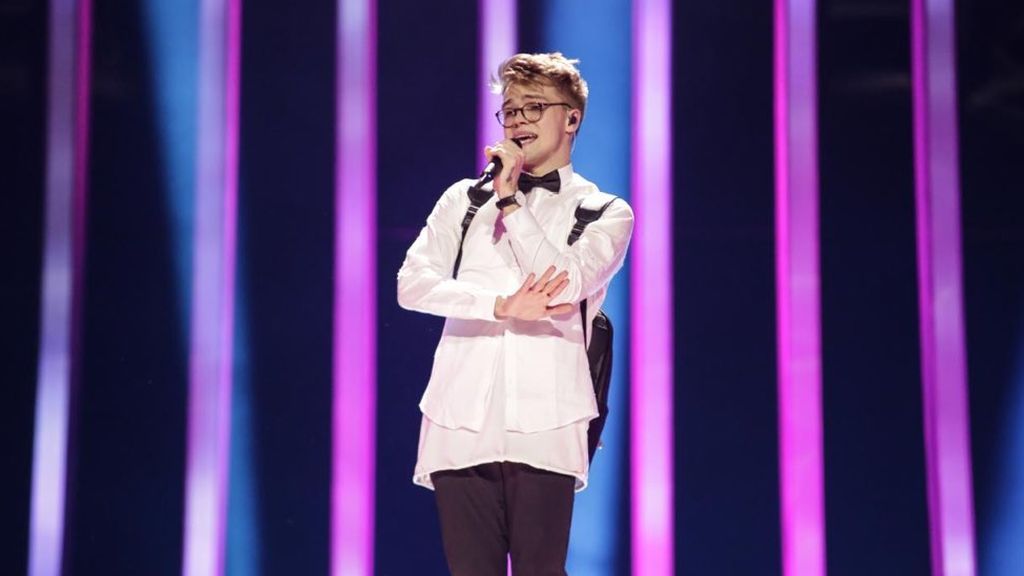 Mikolas Josef, representante de República Checa en Eurovisión 2018, ensaya por primera vez en el certamen europeo la canción 'Lie to me'.