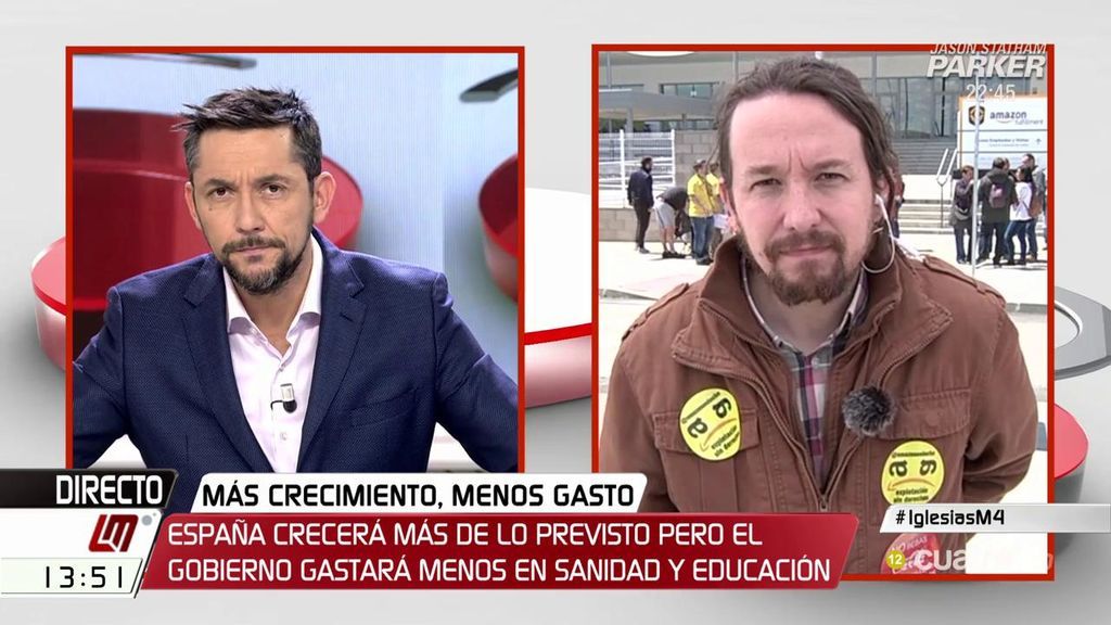 La entrevista de Pablo Iglesias en 'Las mañanas de Cuatro', a la carta