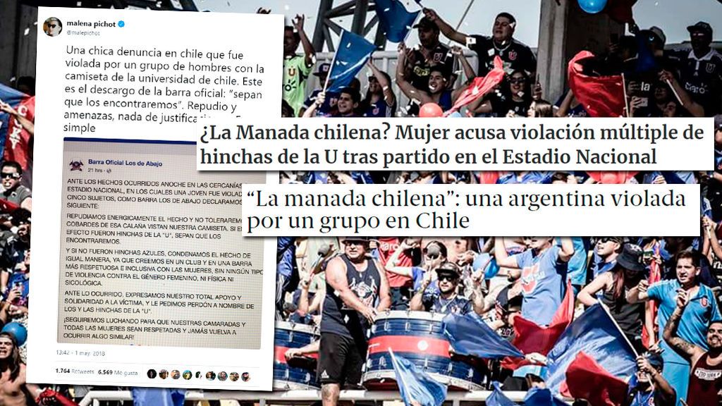 'La Manada chilena' conmociona a Sudamérica: cinco hinchas del Universidad de Chile acusados de violar a una mujer