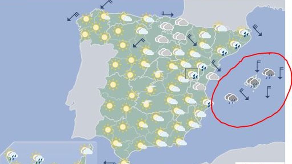 Fin de semana complicado en las Islas Baleares por las tormentas: ¡Menorca se lleva la peor parte!